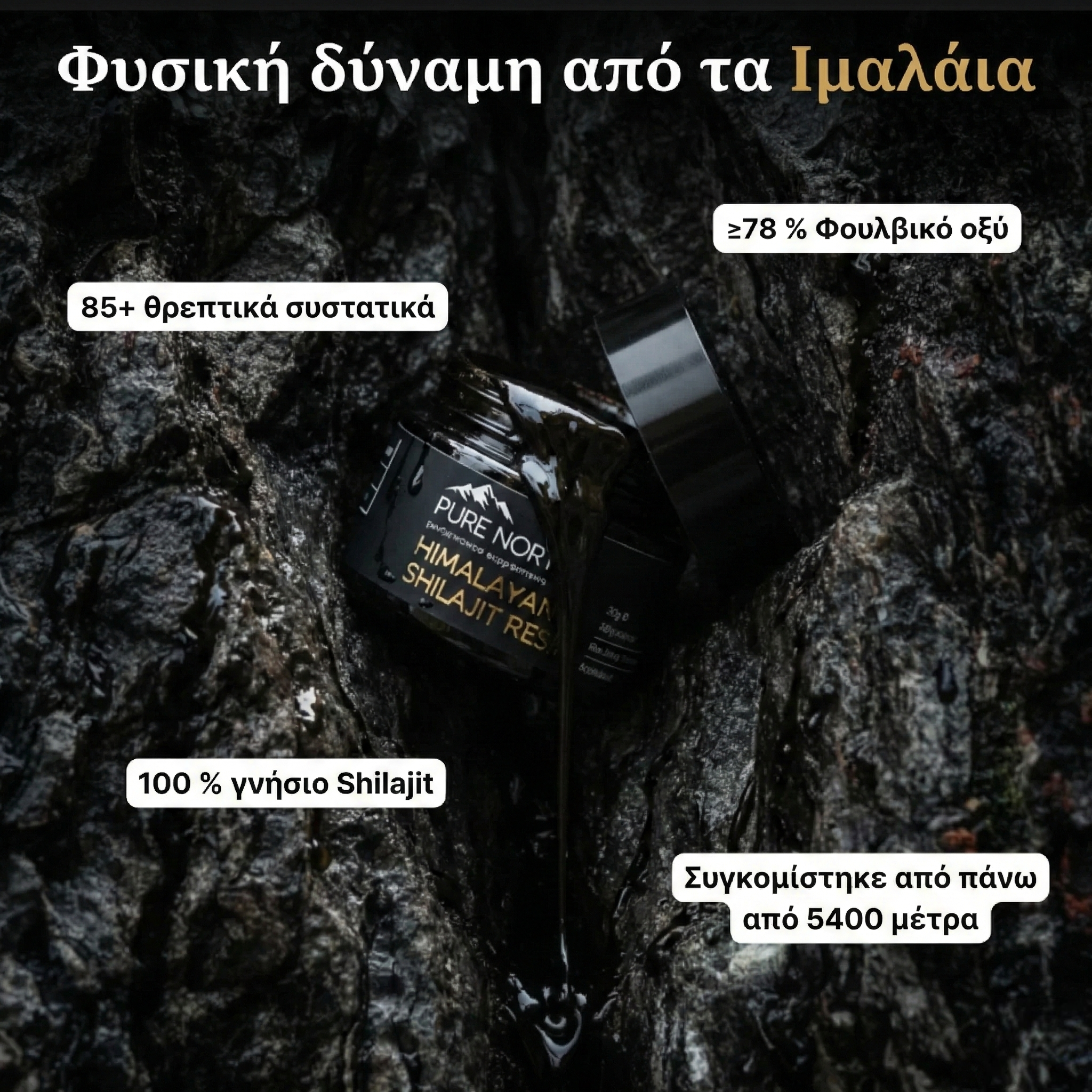 Ρητίνη Shilajit από τα Ιμαλάια – 30 g